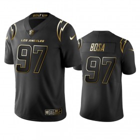 Camiseta Hombre NFL Los Angeles Chargers Joey Bosa 97 Golden Limited Negro